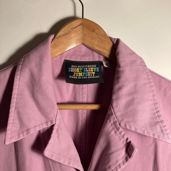 big bud press short sleeve jumpsuit in lilac - Picture 4 of 4